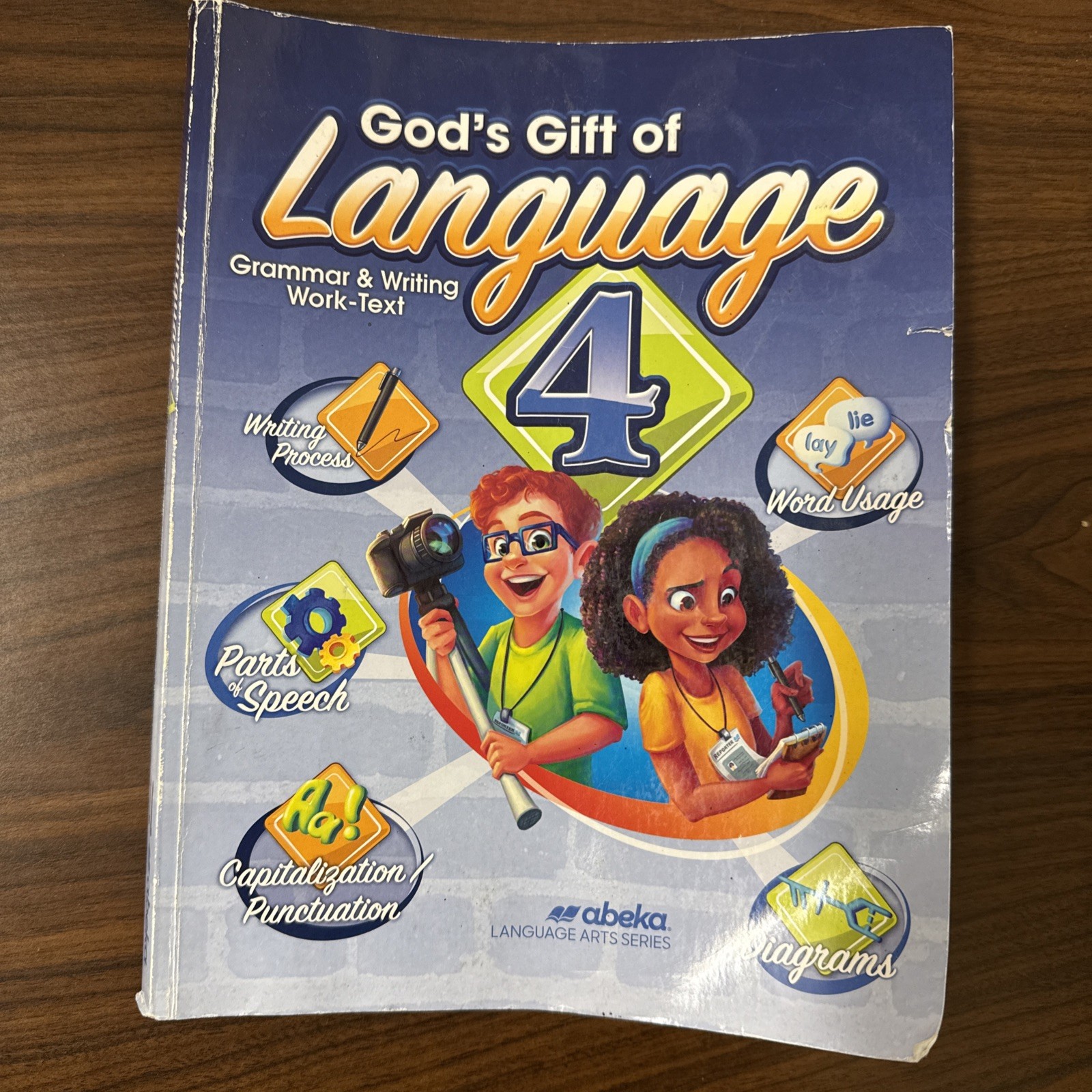 Abeka God’s Gift of Language 4 Grammar and Writing Work-Text