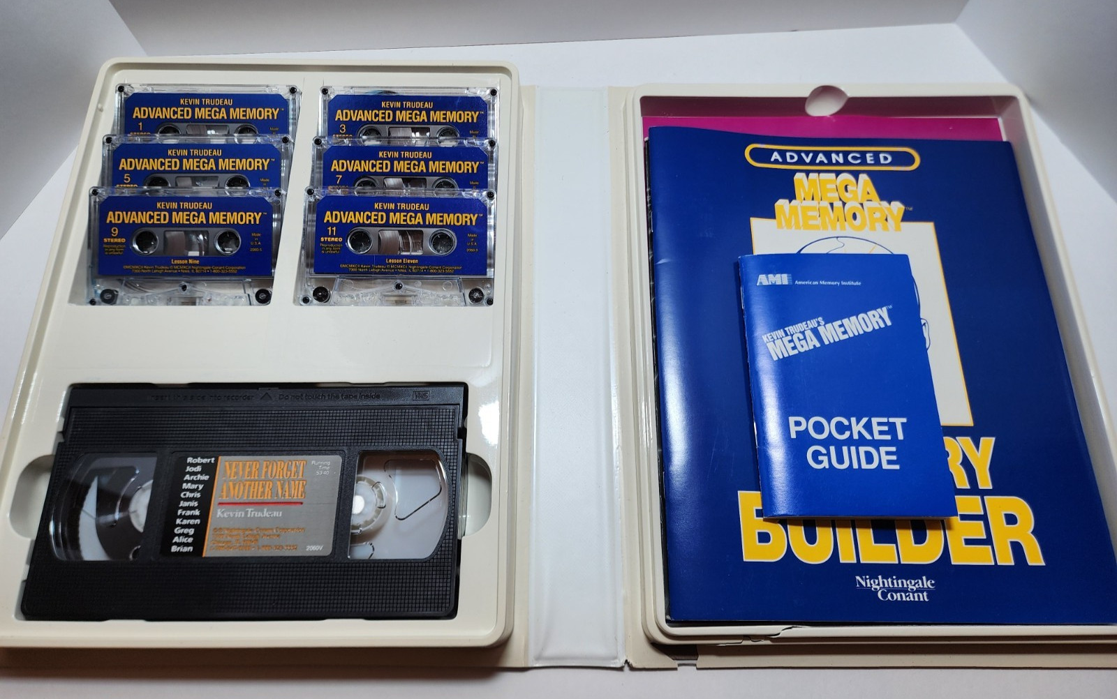 Kevin Trudeau’s Advanced Mega Memory Cassettes & VHS Booklet Program Course