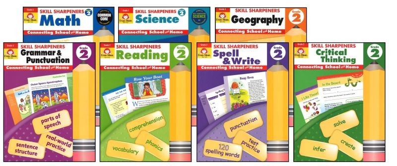 2nd Grade 7-Subject Workbook Bundle Homeschool Curriculum 2