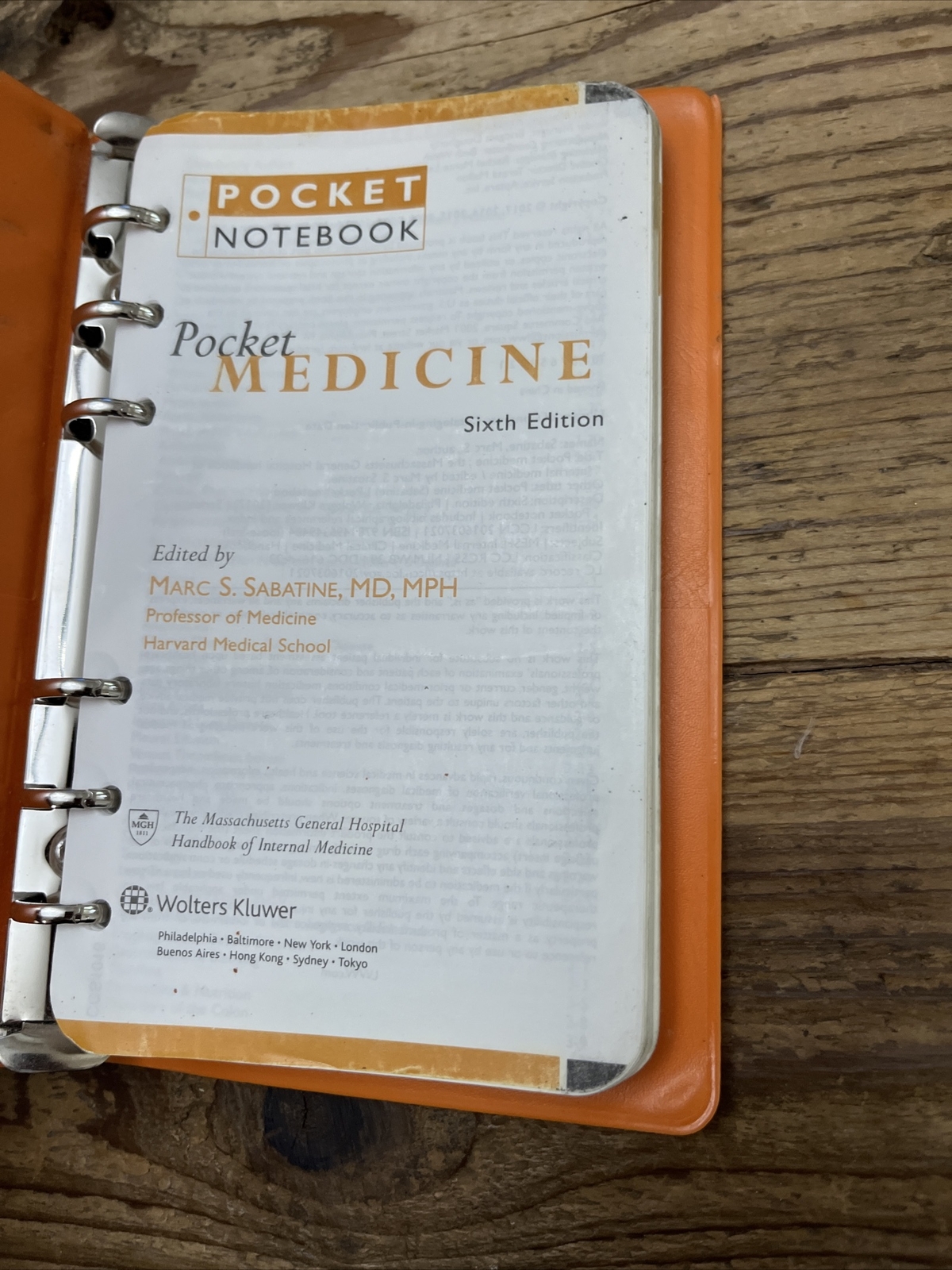 Pocket Notebook Ser.: Pocket Medicine : The Massachusetts General Hospital…