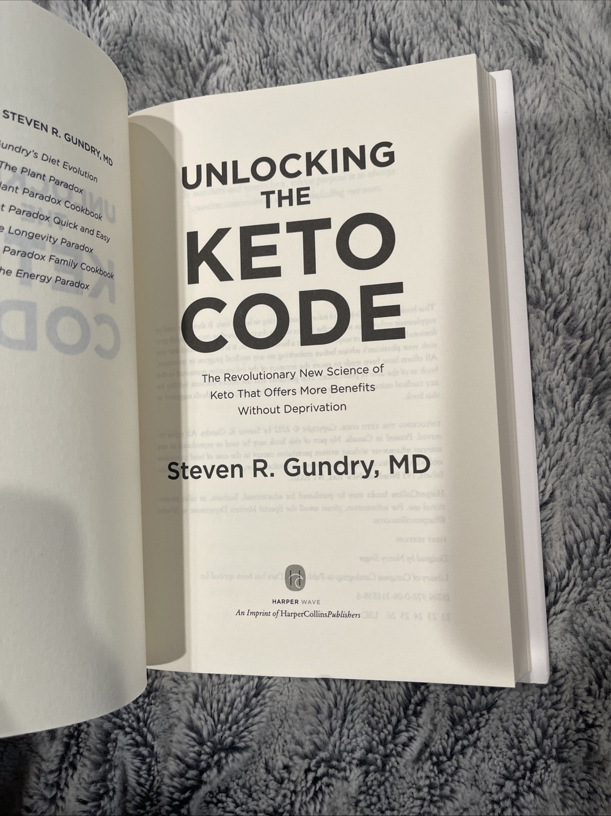 Unlocking the Keto Code: The Revolutionary N… by Gundry MD, Dr. Stev HC. 1st