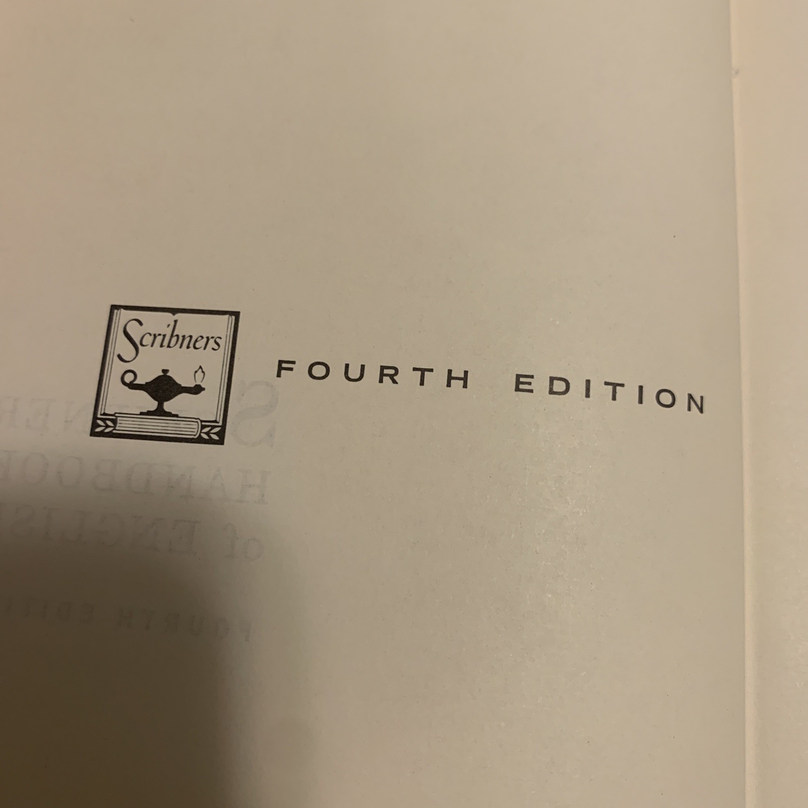 Scribner Handbook of English by Albert H. Marckwardt – Hardcover 1967. B10