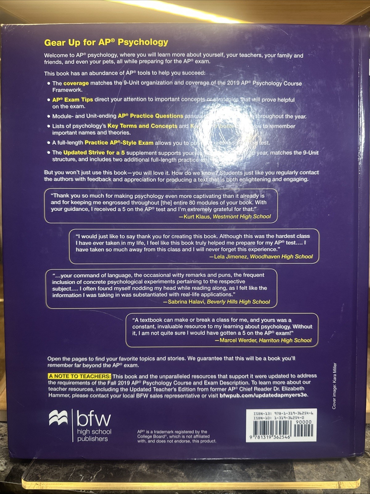 Myers Psychology AP Updated Course Framework Third Edition Scientific Biological