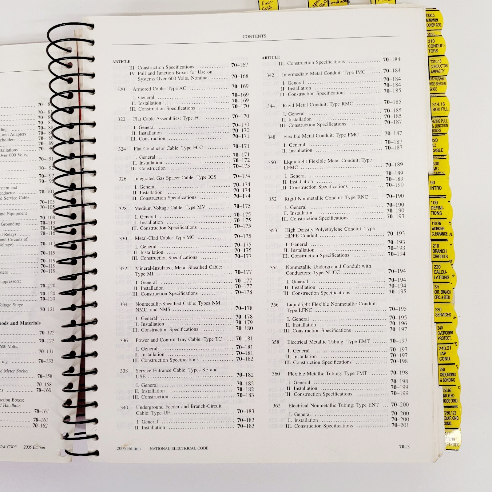 NEC 2005 National Electrical Code Handbook NFPA 70 Spiral Bound Paperback & Tabs