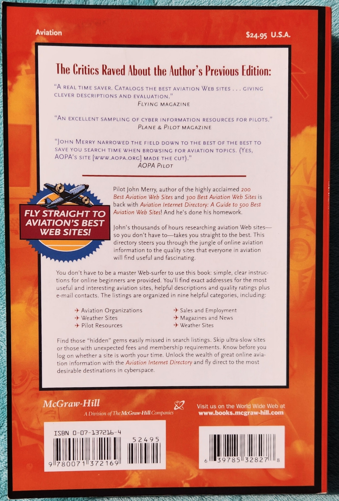 Aviation Internet Directory Guide To 500 Best Aviation Web Sites 395 Pages