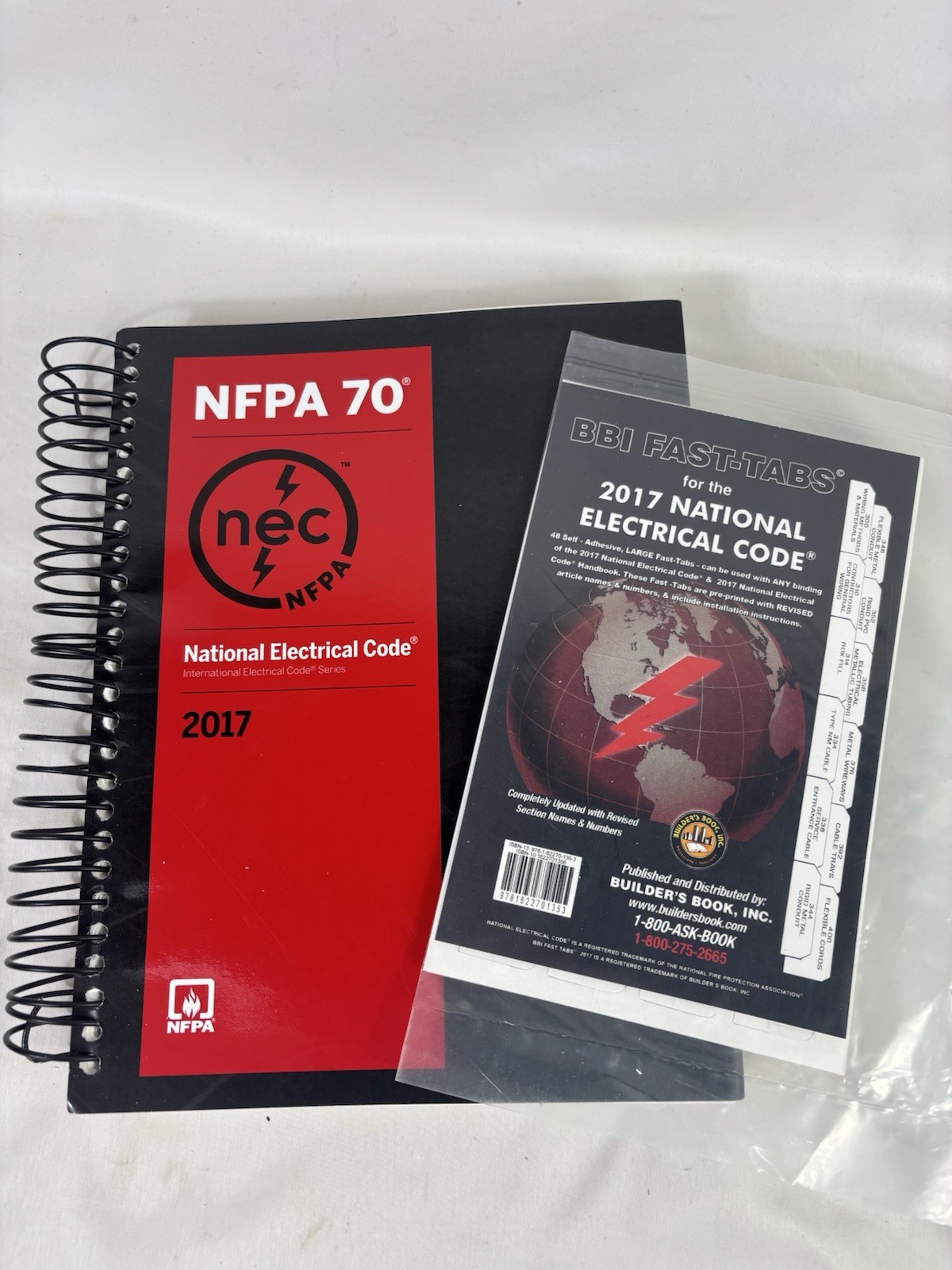 NFPA NEC 70 National Electrical Code 2017 Edition Spiral With BBI Fast-tabs