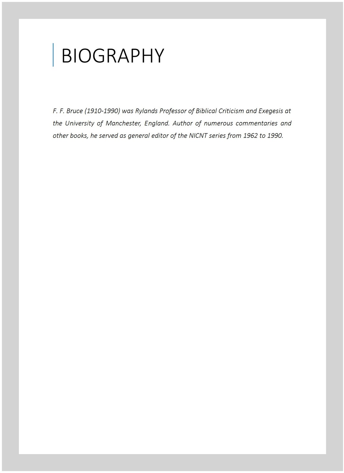 Epistle to the Hebrews, Paperback by Bruce, F. F., Brand New, Free shipping i…