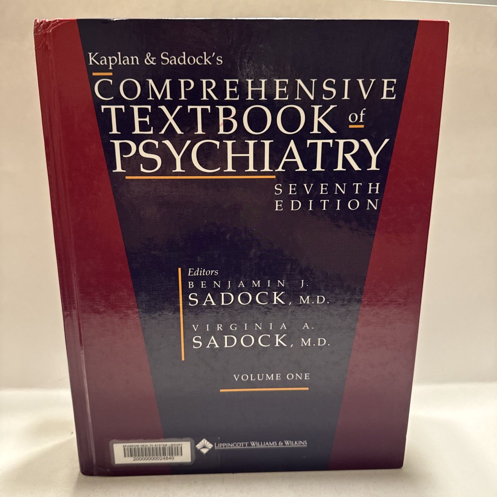 Kaplan and Sadock’s Comprehensive Textbook of Psychiatry VOLUME 1 ONLY