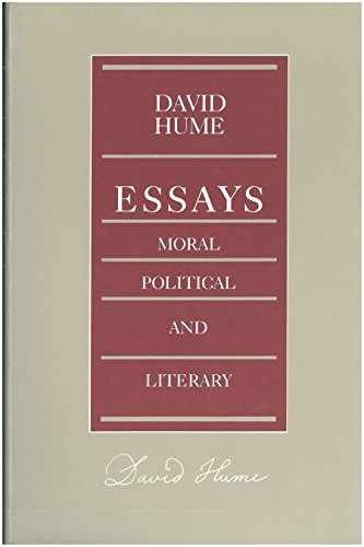 Essays: Moral, Political, and – Paperback, by Hume David; Miller – Very Good