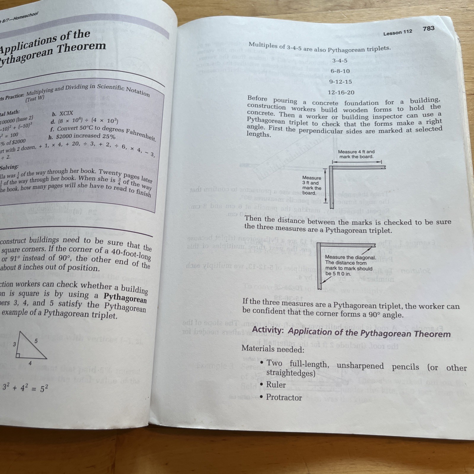 Saxon Math 8/7 w/Prealgebra Homeschool Student Textbook Worn But Clean FAST SHIP