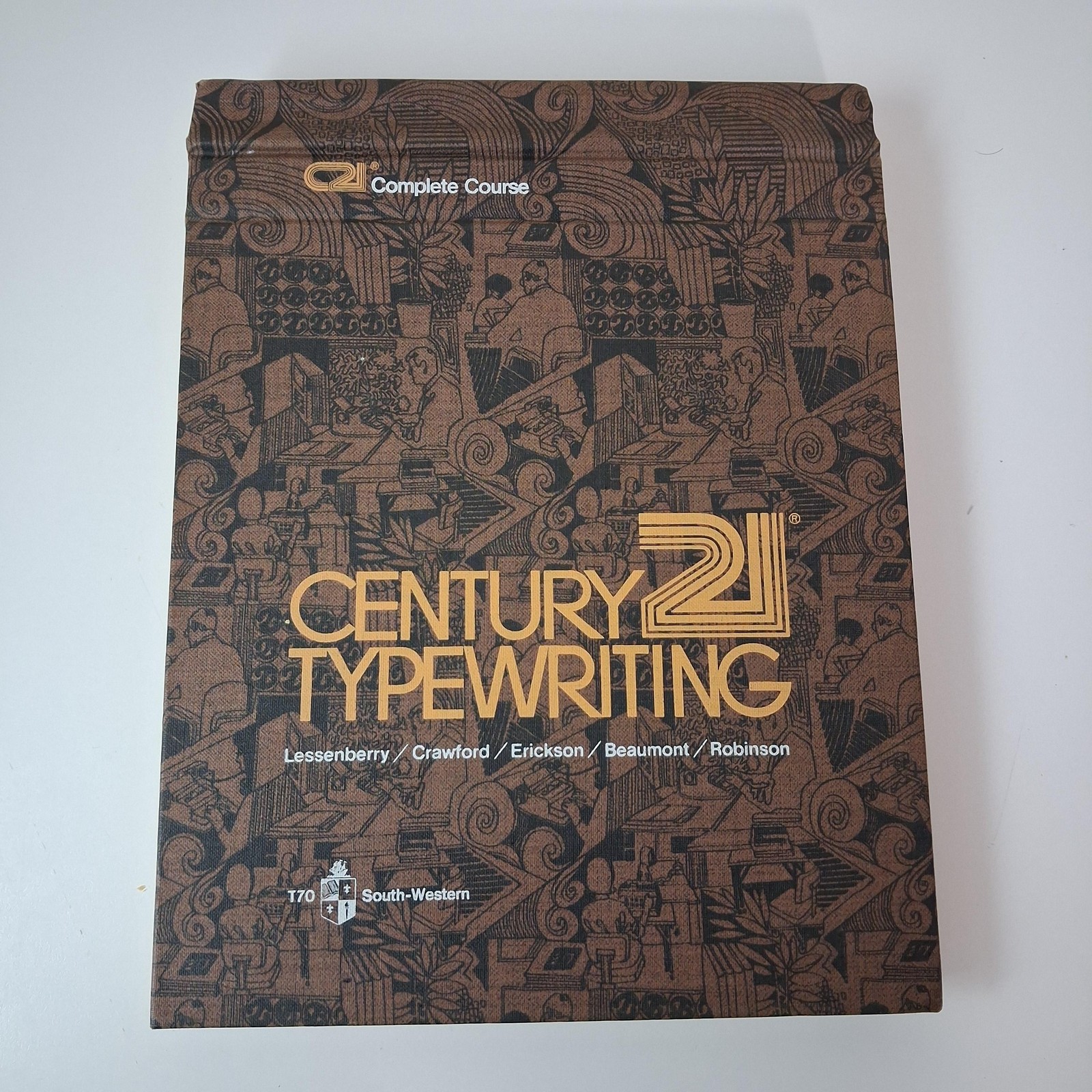 Vintage Century 21 Typewriting Complete Course Brown HC 1972 Business Textbook