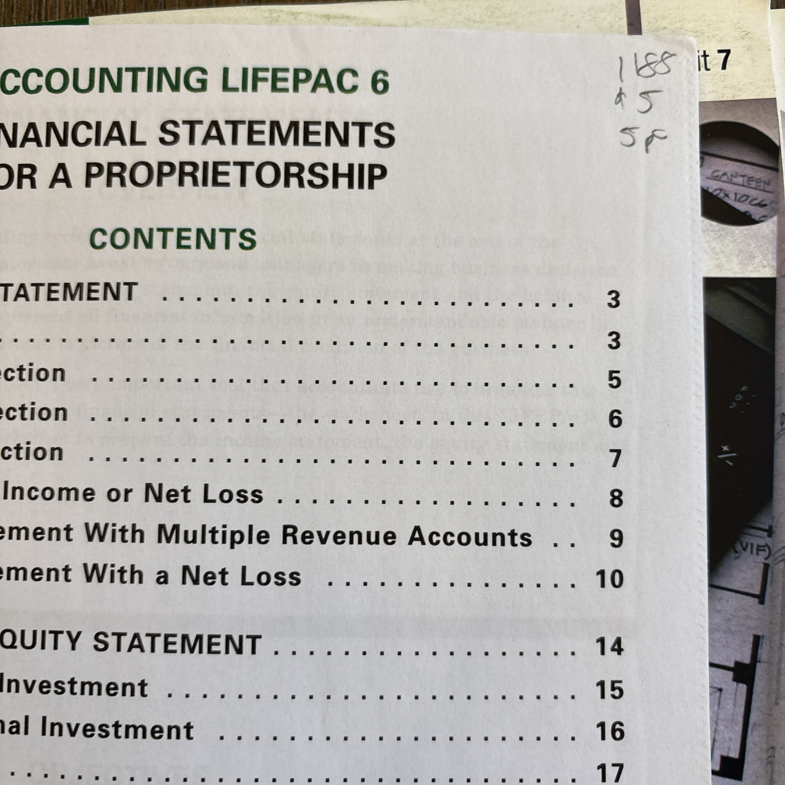 LIFEPAC Accounting Student Book Set Units 6-10 Workbooks Unused