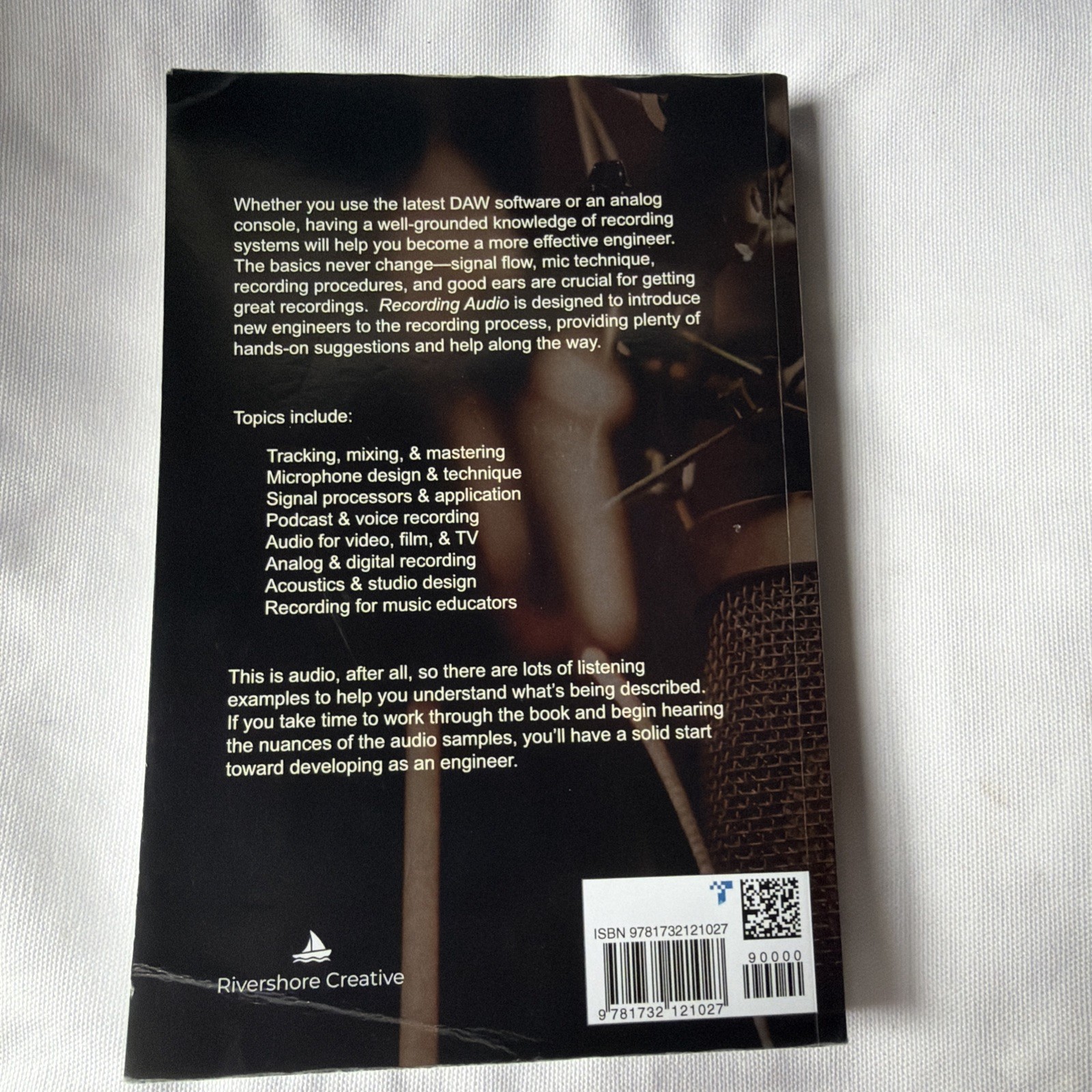 RECORDING AUDIO: ENGINEERING IN THE STUDIO By Barry R Hill **like NEW**