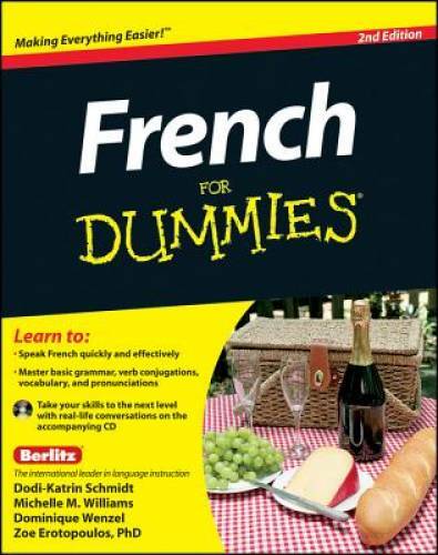 French For Dummies, with CD – Paperback By Erotopoulos – GOOD