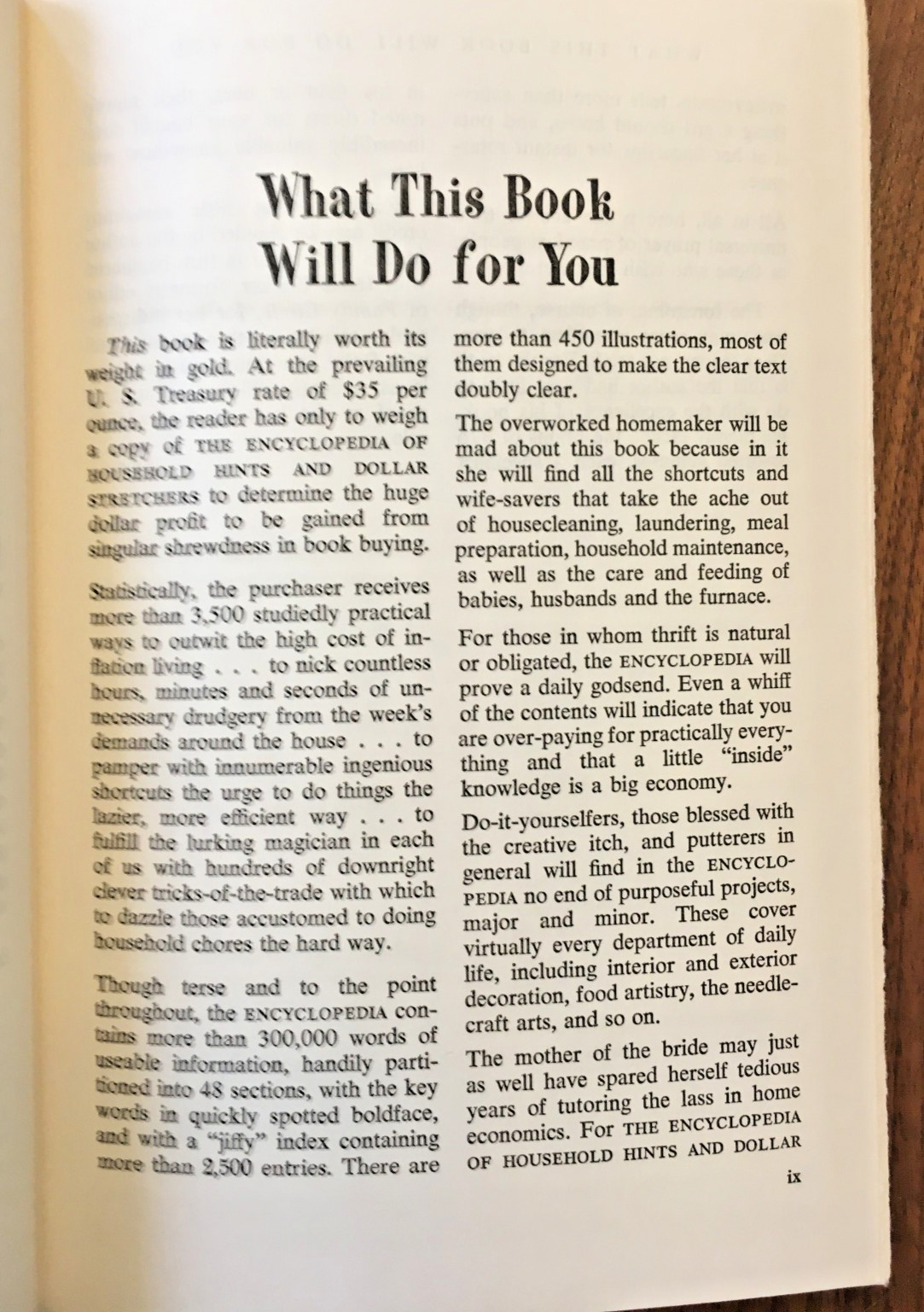 VINTAGE 1957 Encyclopedia of Household Hints & Dollar Stretchers Michael Gore!