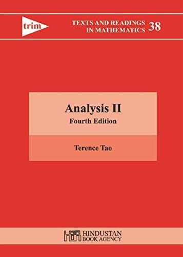 Analysis (2) (Hindustan Book Agency) – Hardcover, by Tao Terence – Very Good d