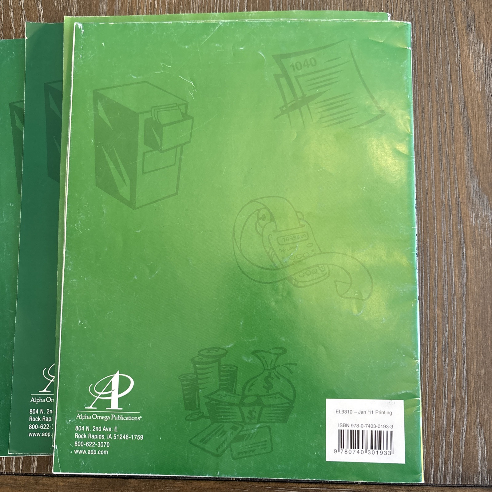 LIFEPAC Accounting Student Book Set Units 6-10 Workbooks Unused