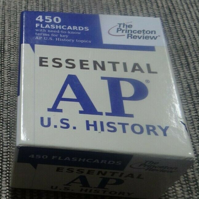 THE PRINCETON REVIEW STUDY AID — 450 FLASHCARDS for ESSENTIAL A.P. US HISTORY