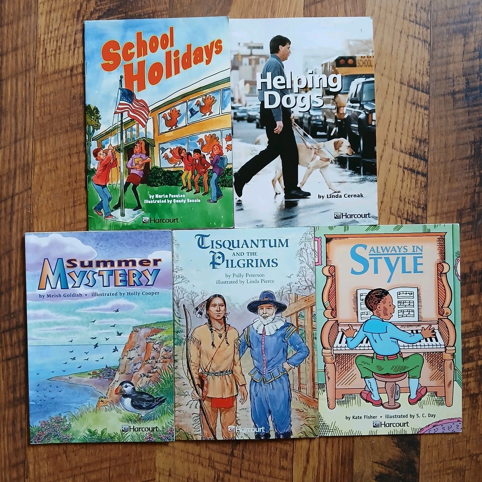 Lot Of 41 Harcourt Leveled Readers Grade 3, 4 Fiction Nonfiction Science Vtg