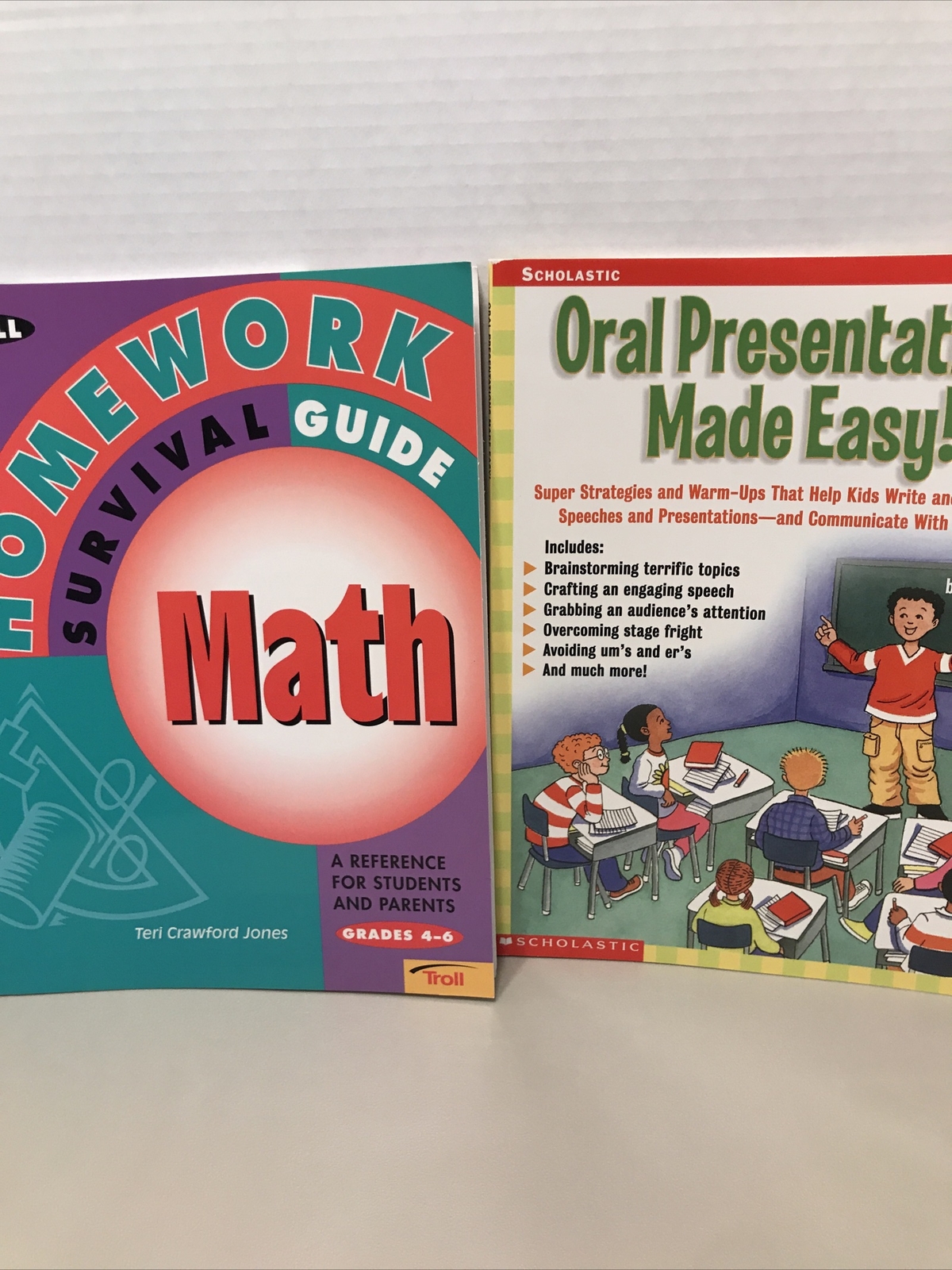 Lot of 2: Oral Presentations Made Easy & Homework Survival Guide Grades 4-6