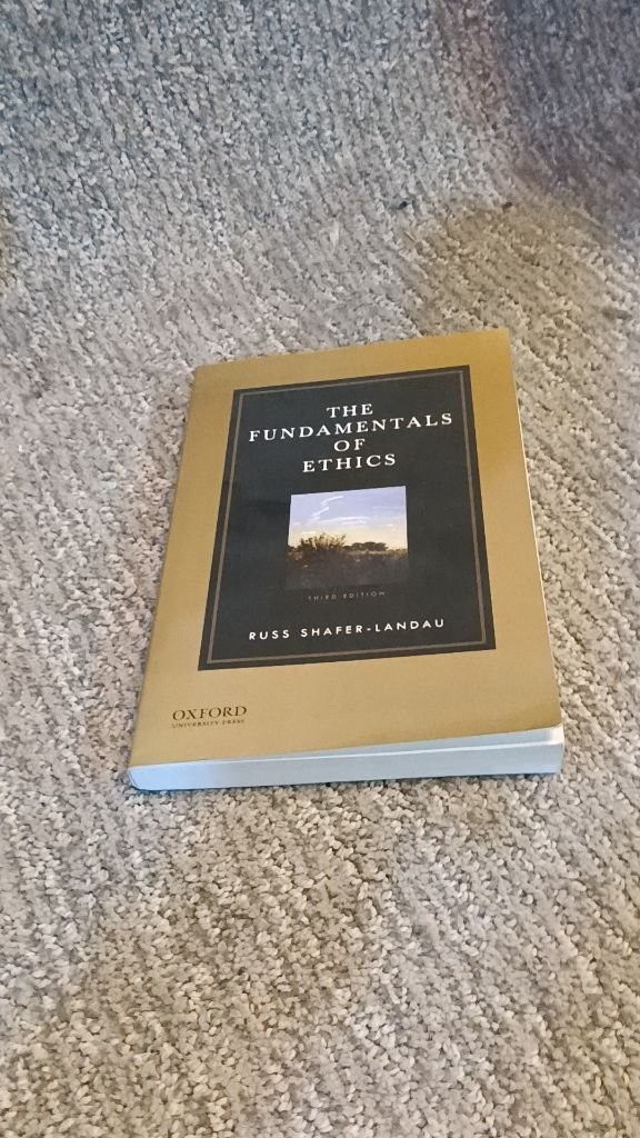 The Fundamentals of Ethics Shafer-Landau 3rd Edition 2014 Paperback VG