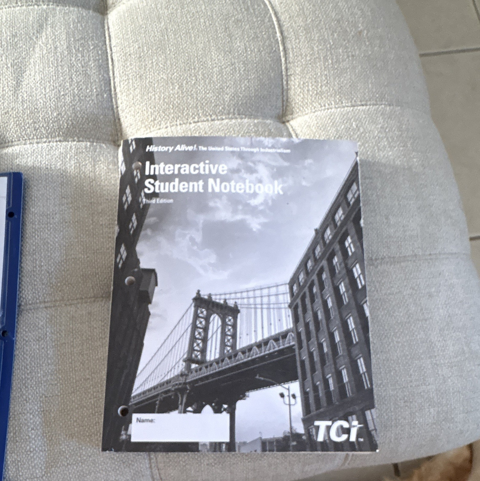 TCI History Alive! US Through Industrialism 3rd Ed Interactive Student Workbook