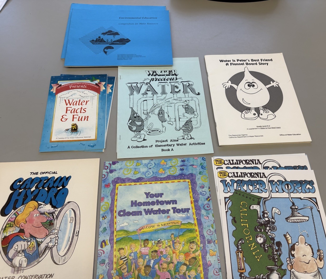 Box of many Ag In The Classroom & Food, Water, Gardens, Insects, & Birds lesson