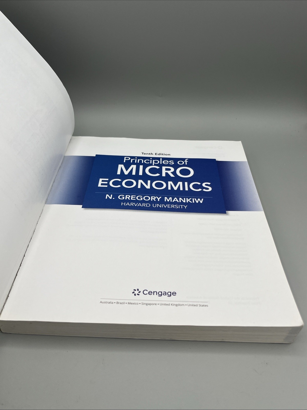 Principles of Microeconomics – Paperback, by Mankiw N.