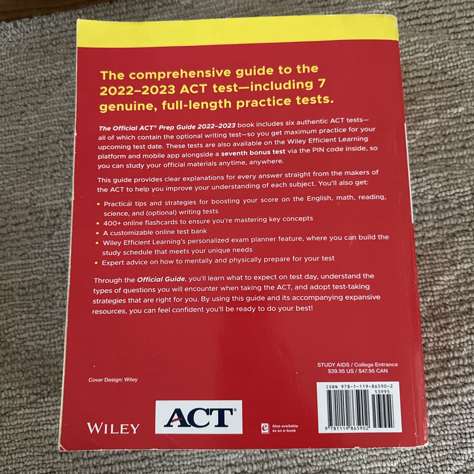 The Official ACT Prep Guide 2022-2023 – Paperback By ACT – GOOD