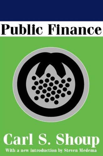 Public Finance, Shoup, Carl, Good Book