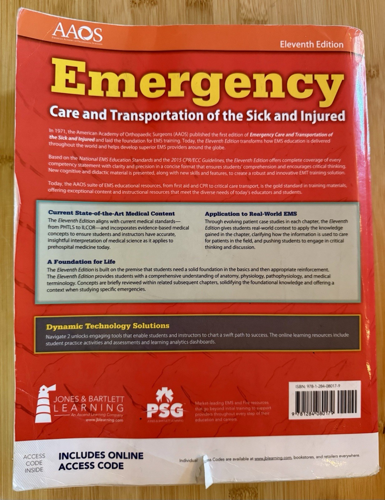 Emergency Care and Transportation of the Sick and Injured by Andrew N. Pollak