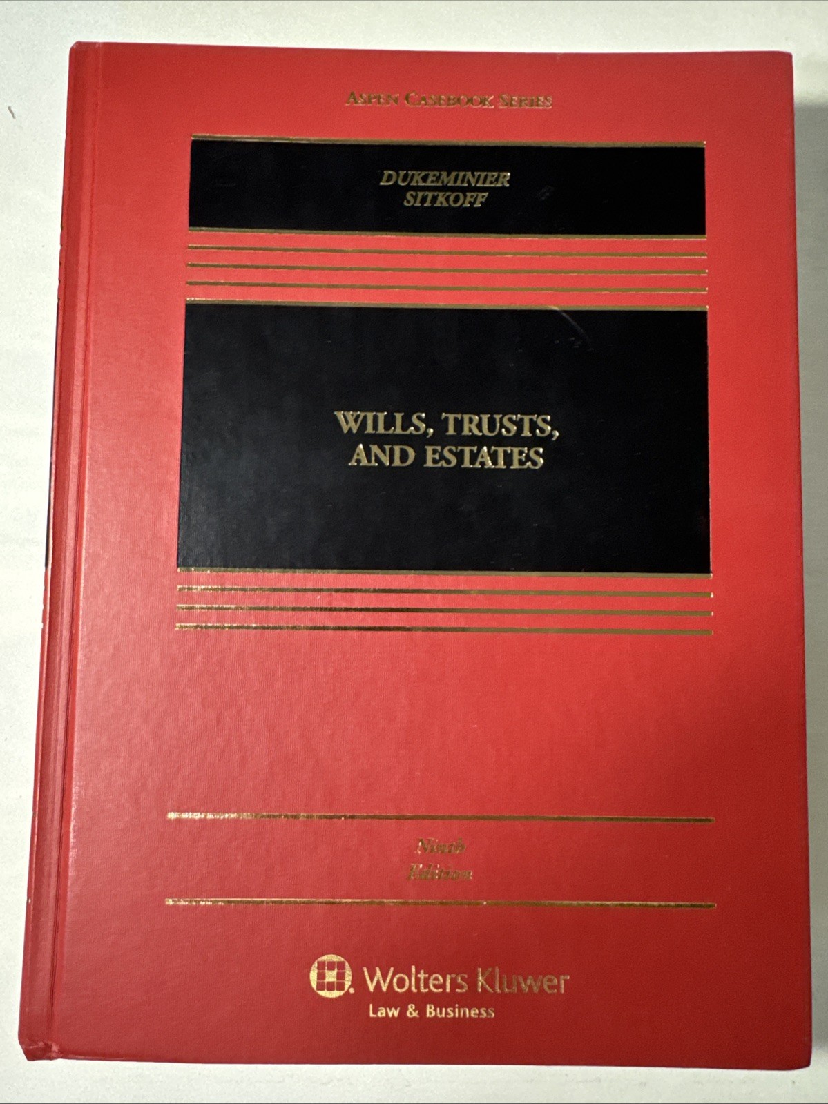 Law Book Wills, Trusts, And Estates Aspen Casebook Series Wolters Kluwer