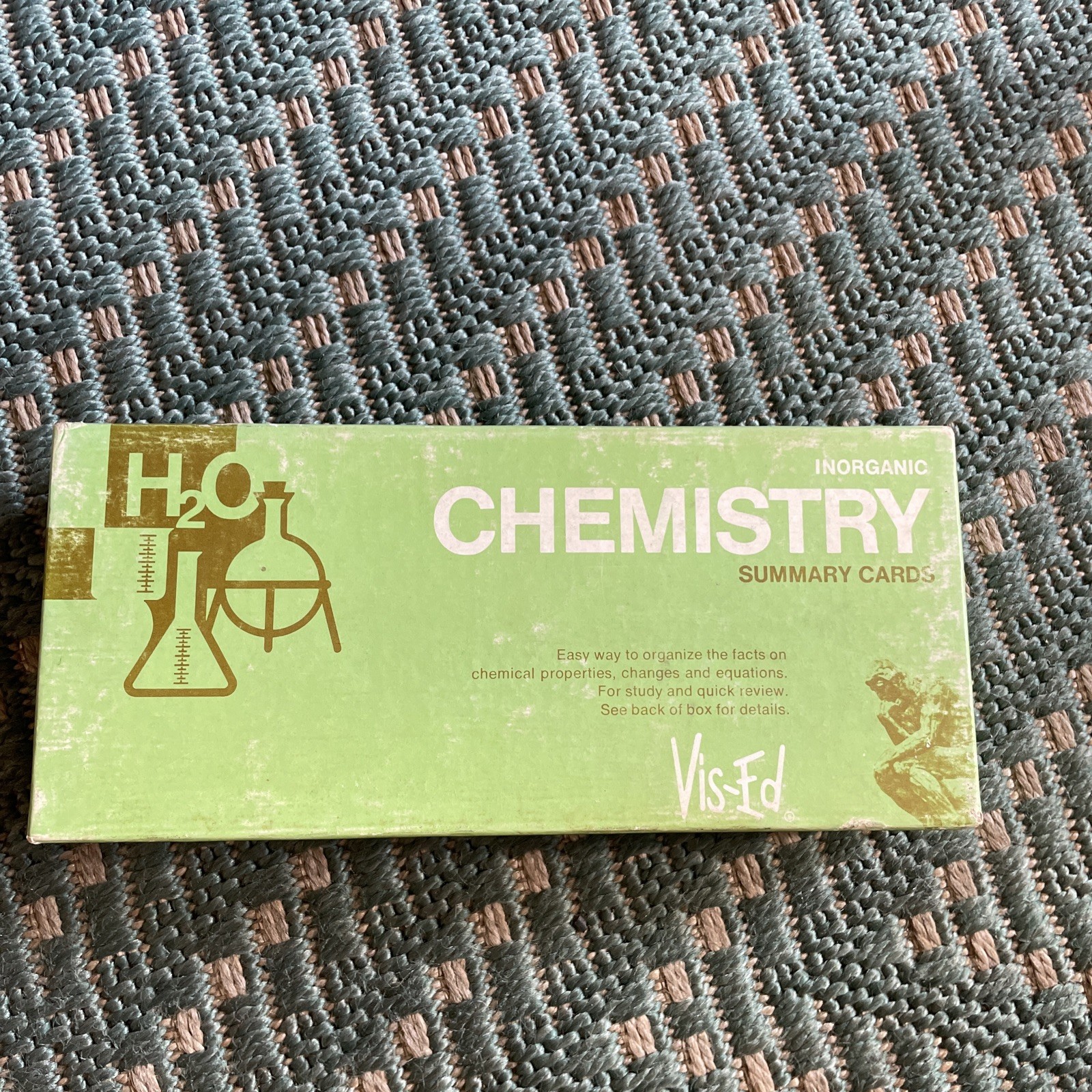 Vis-Ed INORGANIC CHEMISTRY Summary Flash Cards Vintage Green Box
