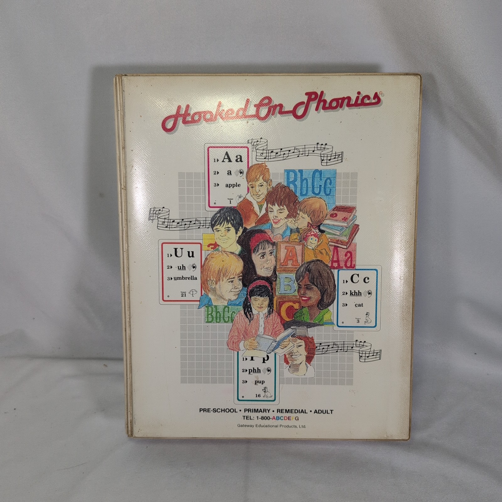 Vintage Hooked On Phonics Box Set Booklets, Cassettes, Cards Not Complete