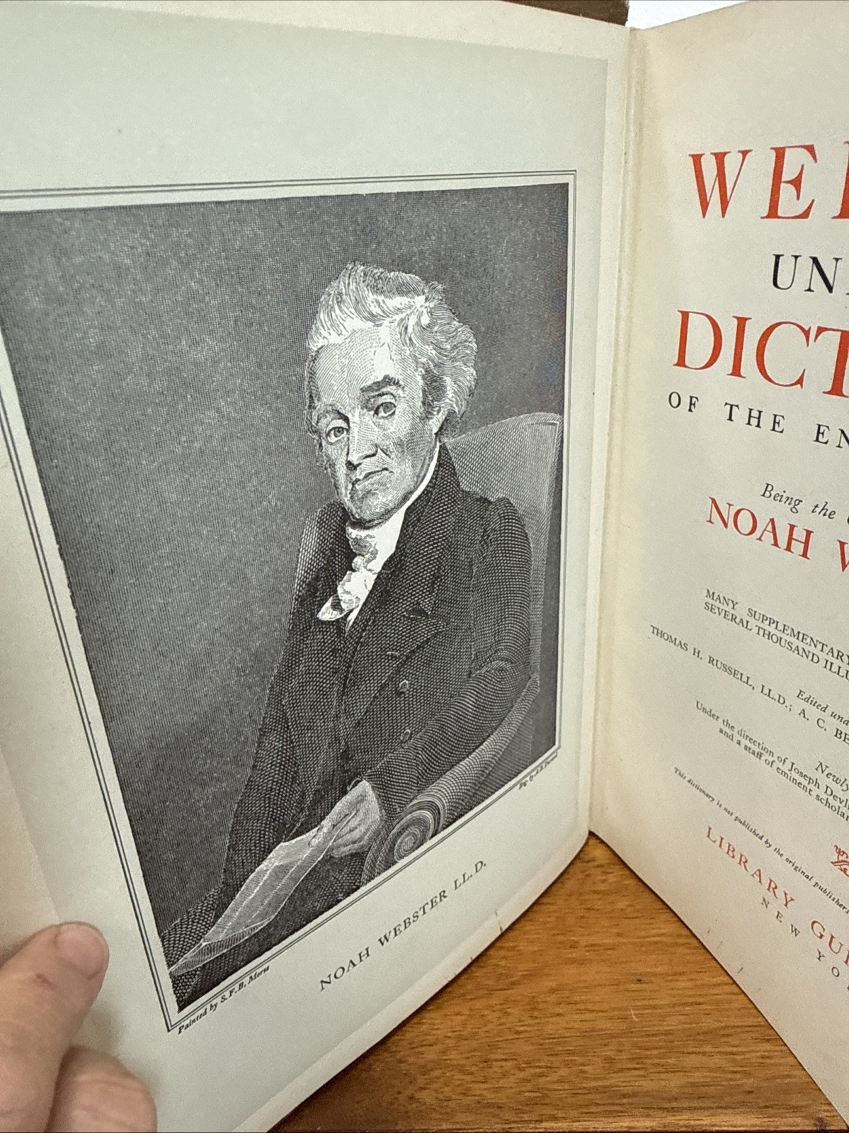 Webster’s Universities Dictionary by Noah Webster Legum Doctor 1942 Vintage