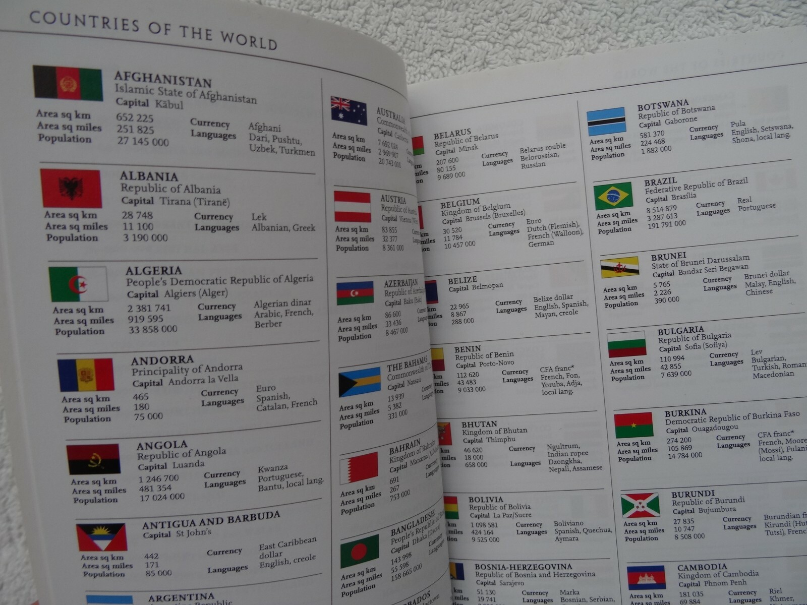 Collins World Atlas: Mini Edition. 4th Edition. 256 pages. Reference Data. Maps.