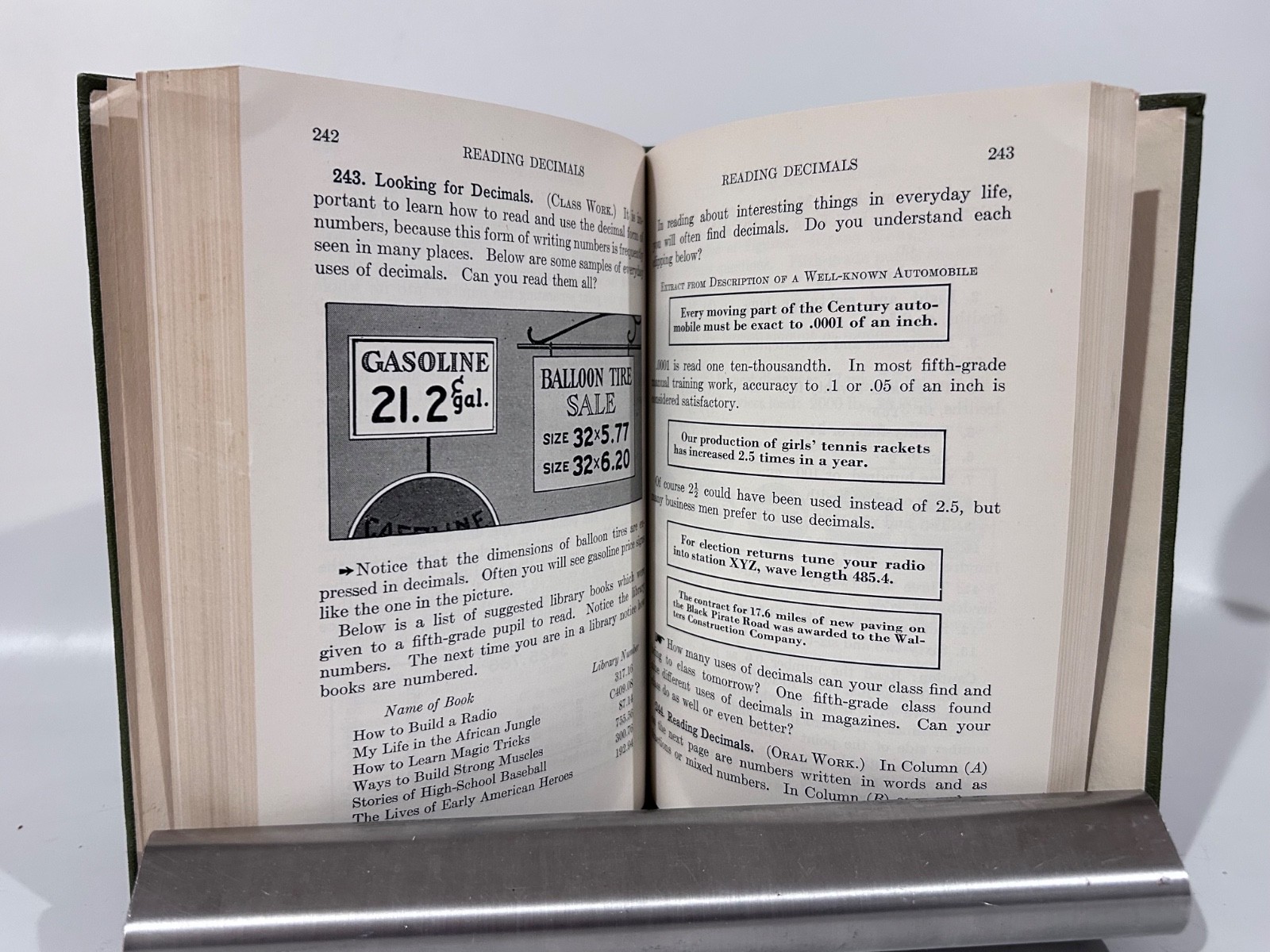 Knight: Standard Service Arithmetics, Scott Foresman 1927, Grade Five
