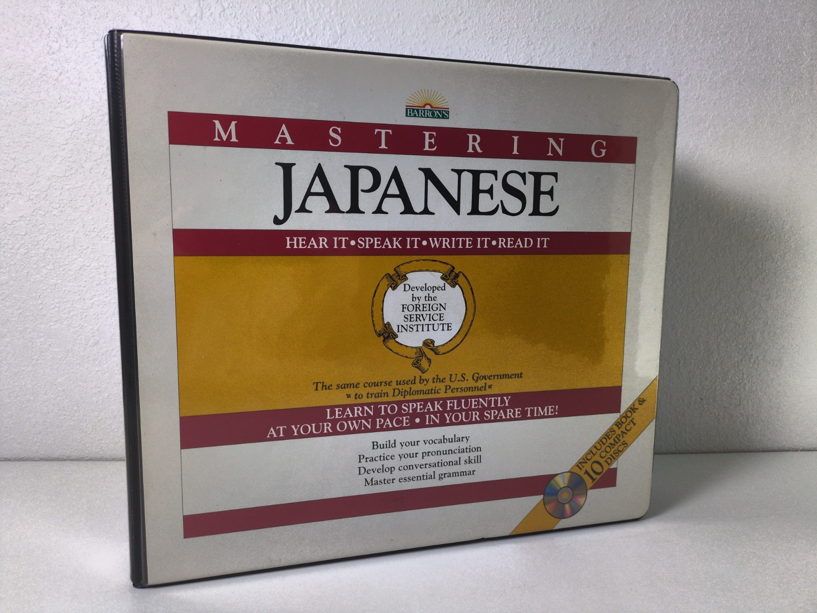 Barron’s Mastering Japanese Official FSI-based Course CD Edition NEW & COMPLETE