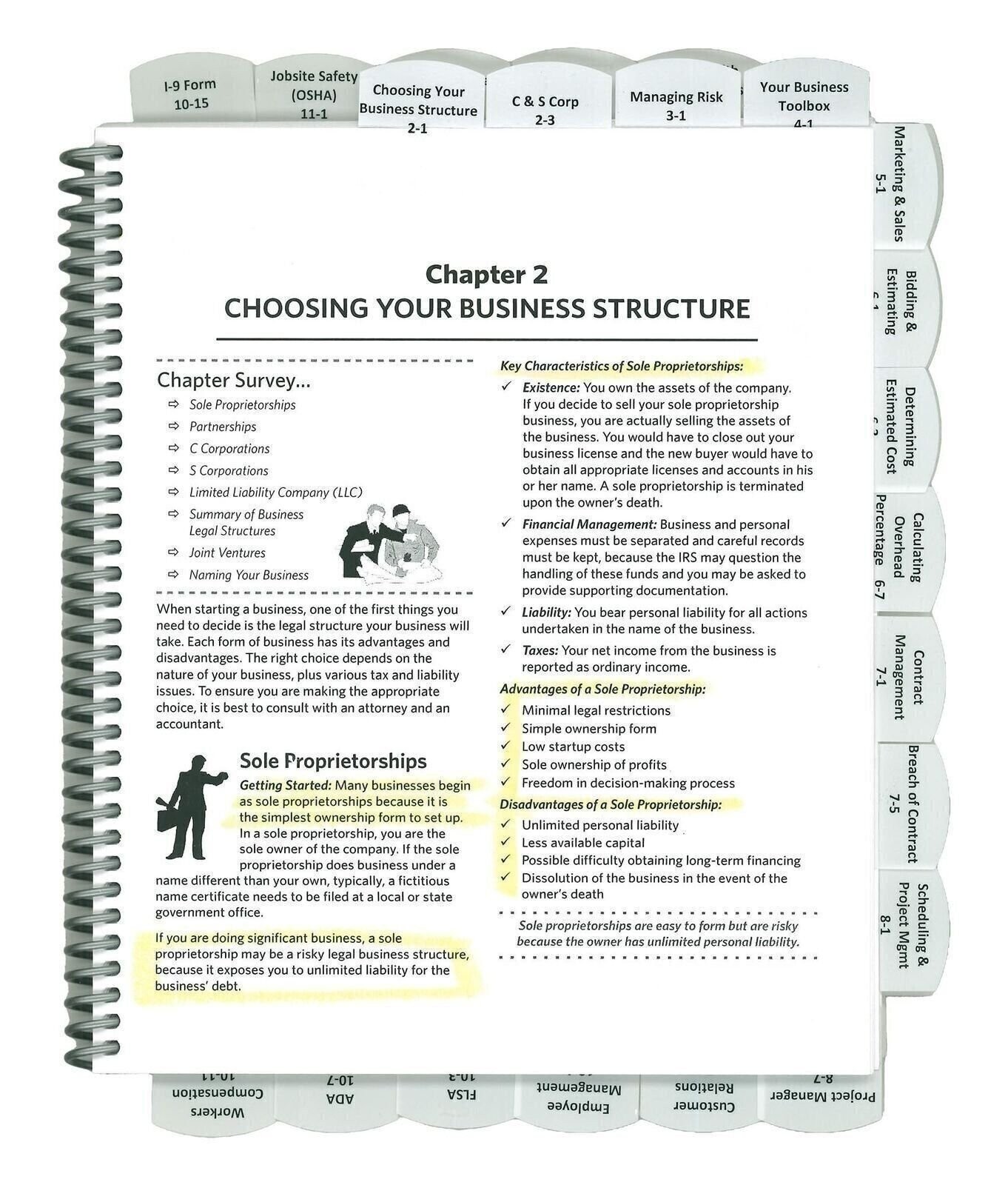 Professionally Highlighted and Tabbed – Basic 13th – NASCLA Contractors Guide…