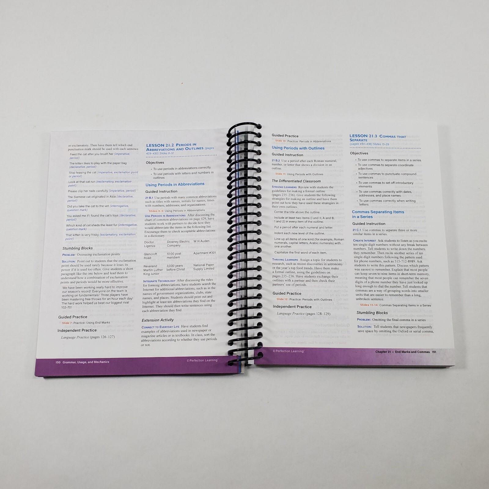 Connections Writing & Language Grade 10 Teacher Guide Perfection Learning 2020
