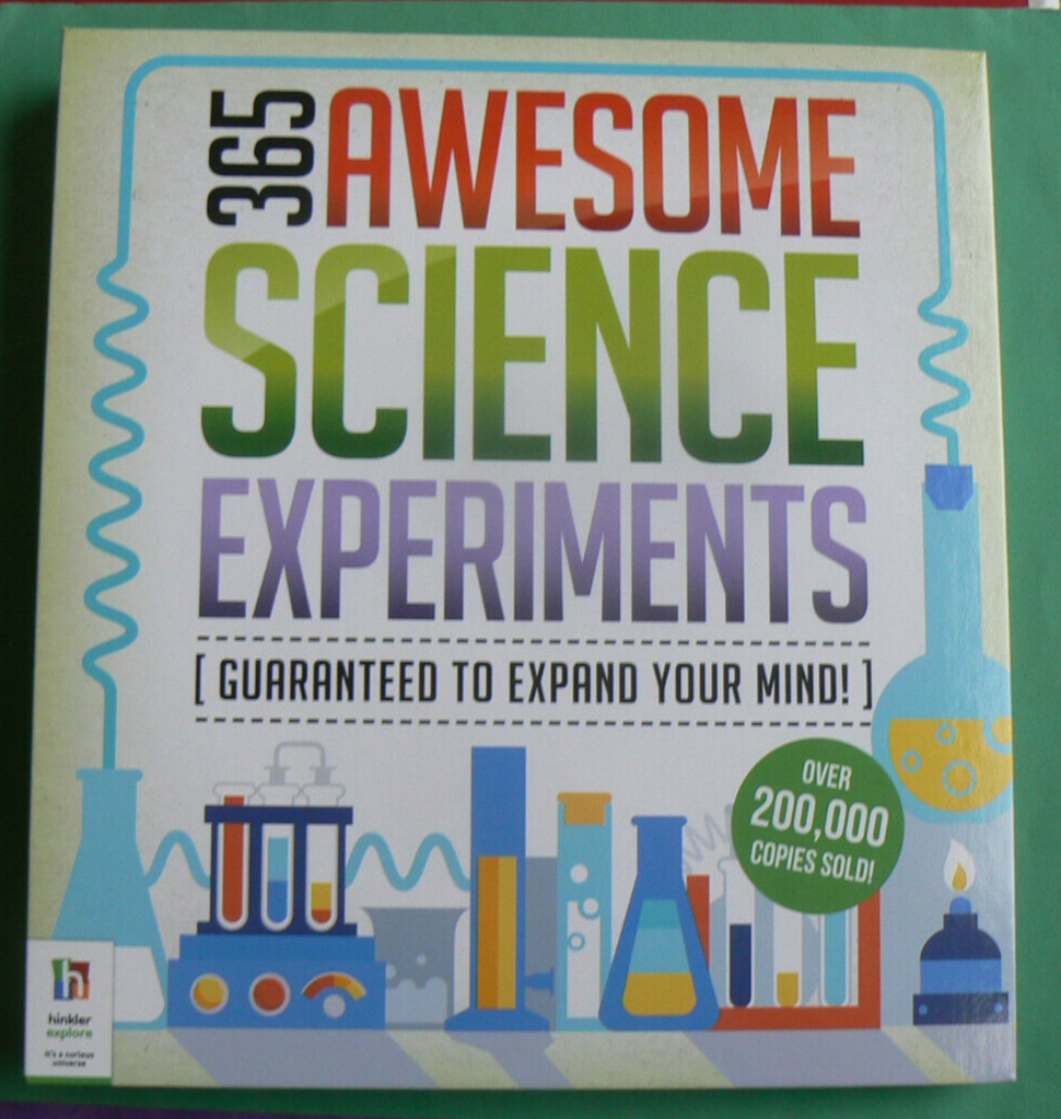 365 Awesome Science Experiments,ages 4-12 Hinkler Explore,spiral inside HC LN!