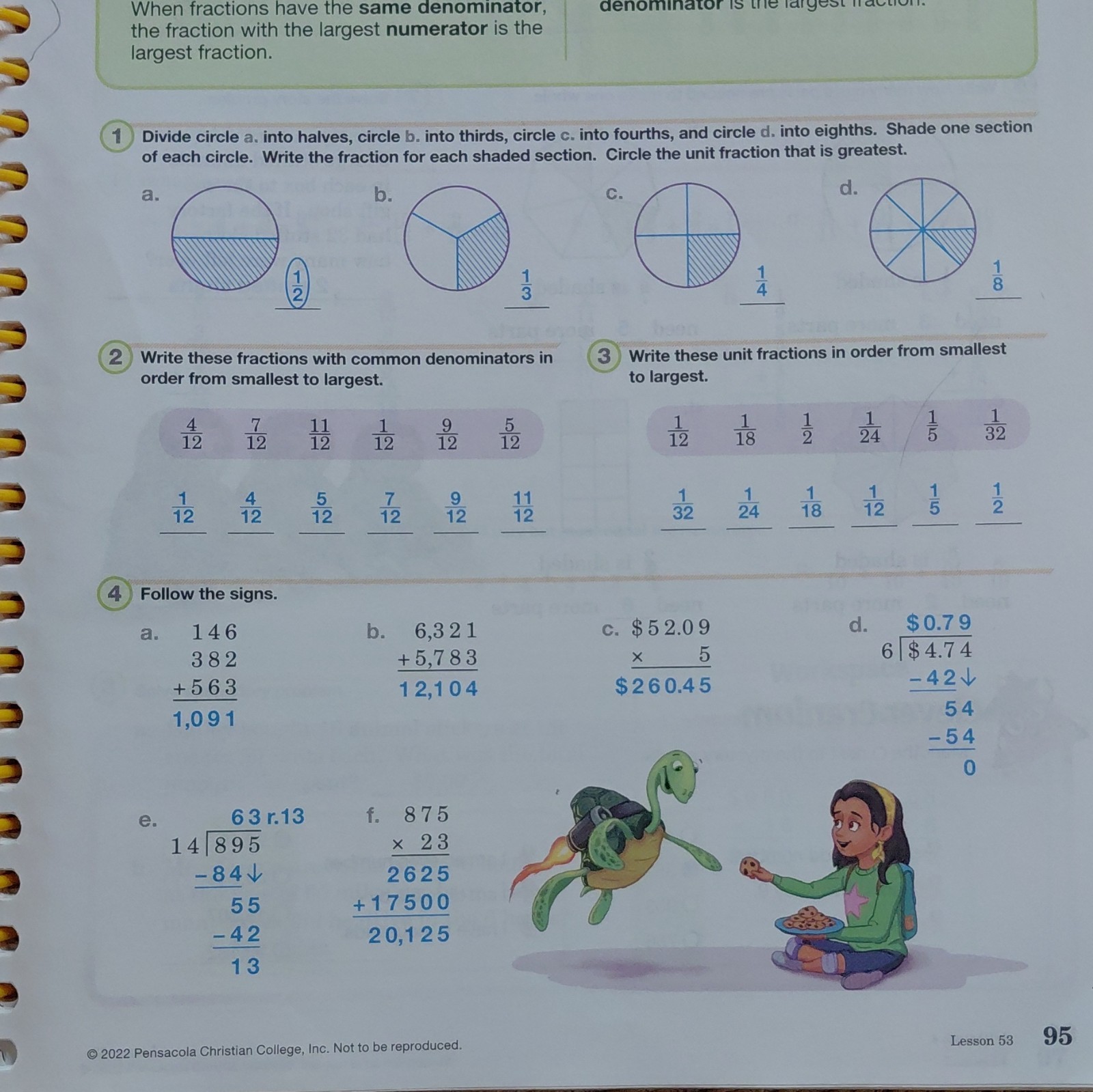Arithmetic 4 Work-text, 5th Edit., TEACHER KEY, for Fourth Grade