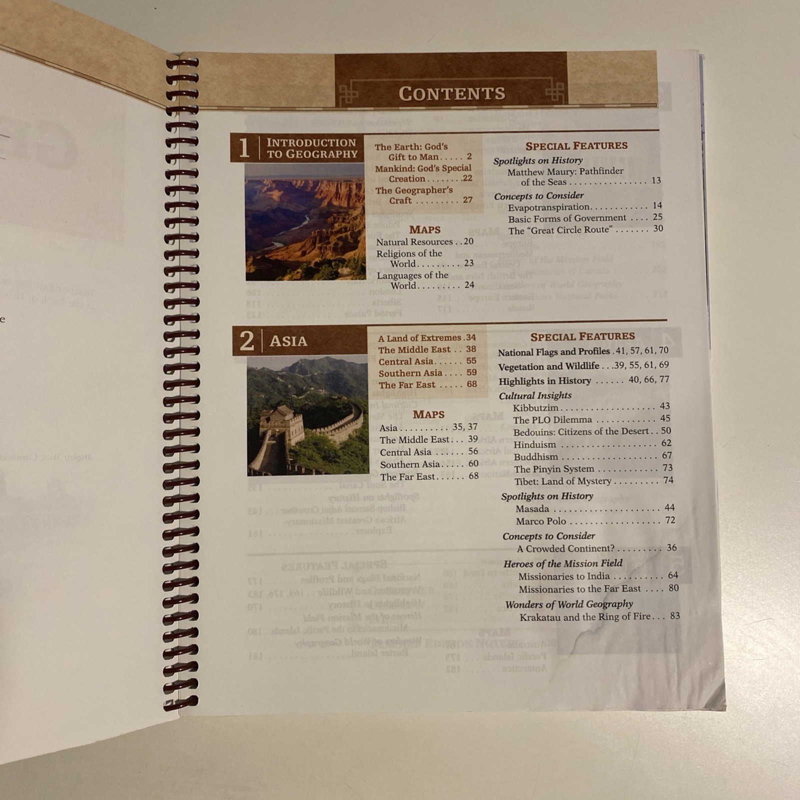 Water Damaged Abeka World Geography Second Edition Teacher Edition