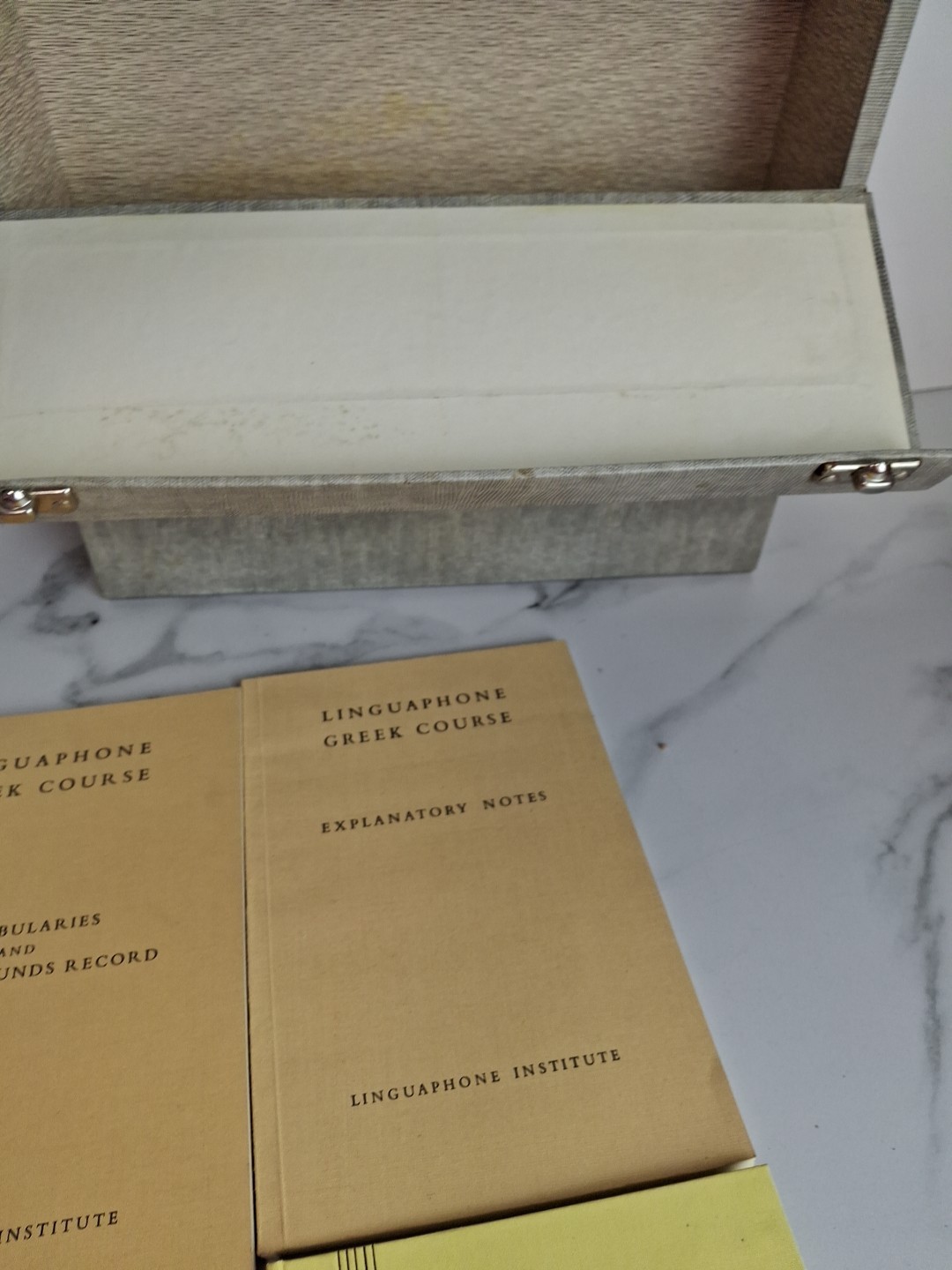 Linguaphone Institute Greek Language Course 16 Records 78 RPM Booklet G205
