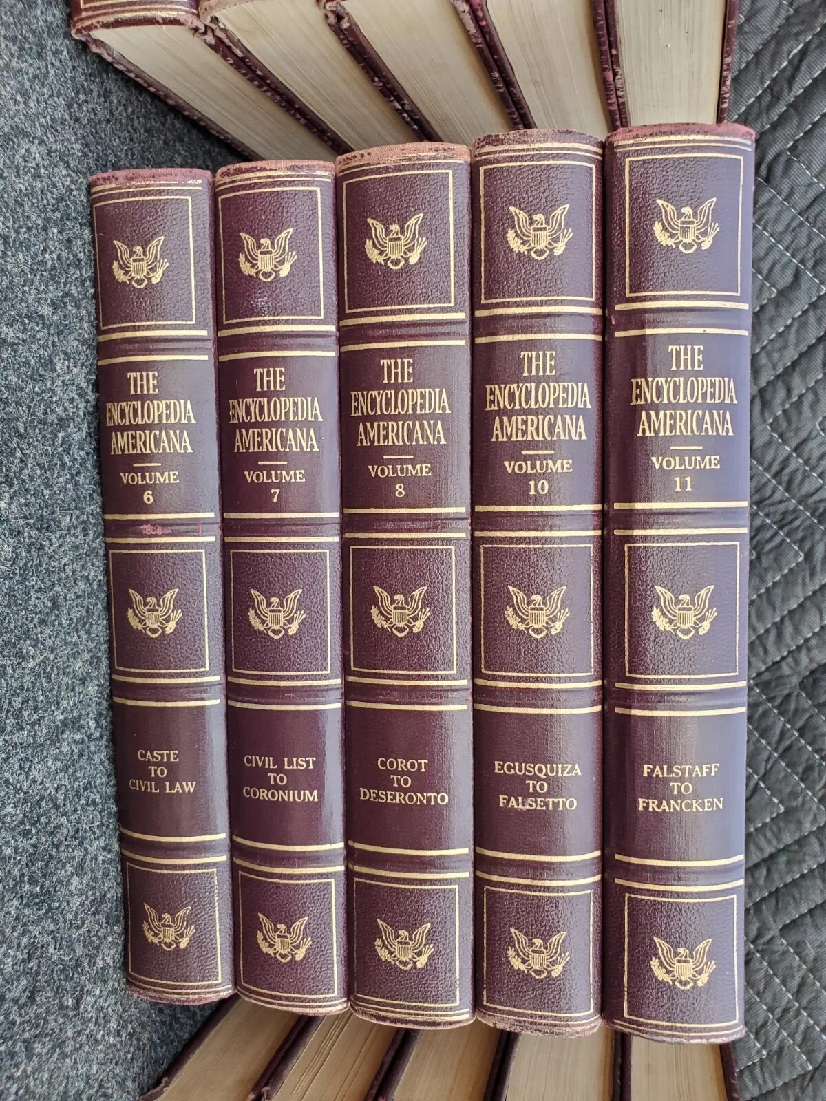 Antique Encyclopedia Americana 1950 Books Vintage SINGLE Volumes SEE DESCRIPTION