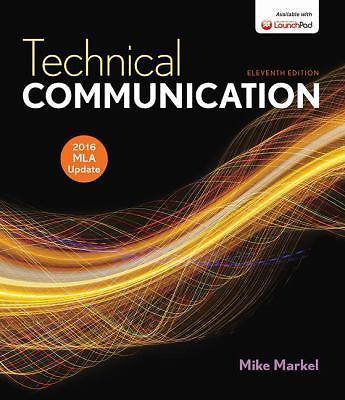 Technical Communication with 2016 MLA Update- Mike Markel, 1319088082, paperback
