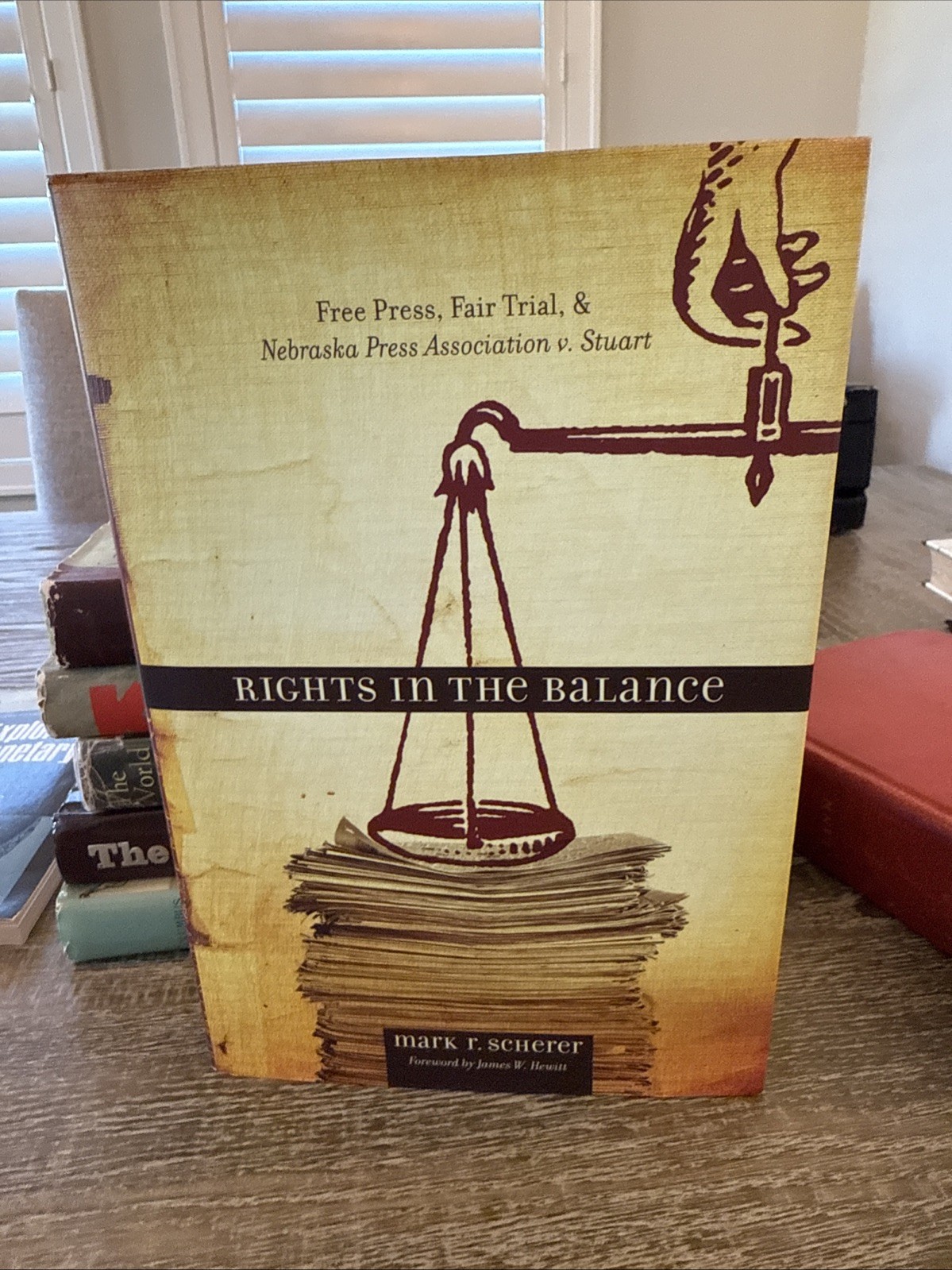 Mark R Scherer / Rights in the Balance free press fair Trail-Signed!