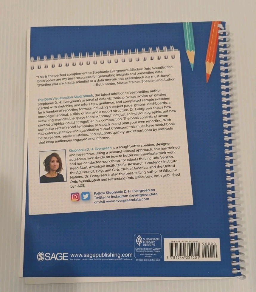 The Data Visualization Sketchbook -Spiralbound – Stephanie Evergreen Sketch Book