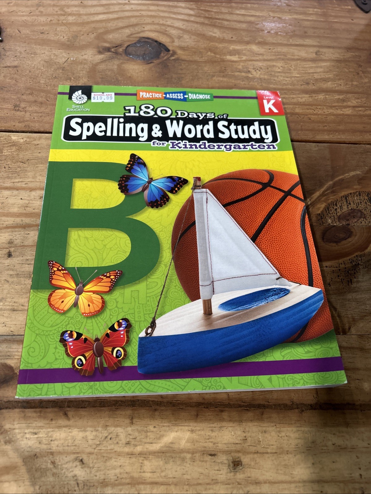 180 Days™: Spelling and Word Study for Kindergarten: Practice, Assess. Like NEW