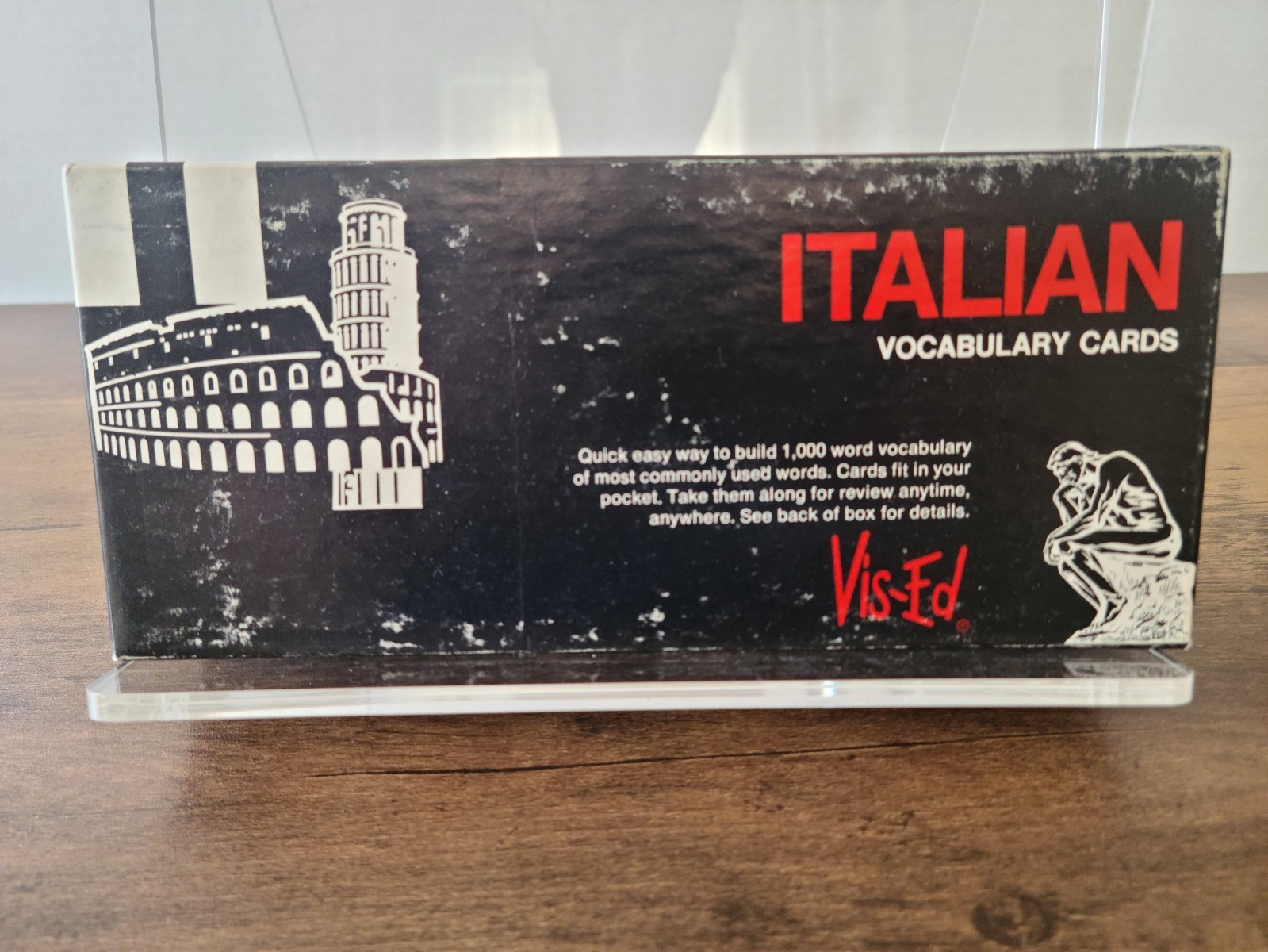 Vis Ed Italian Vocabulary Cards Academic Study Set Language Learning Flashcards